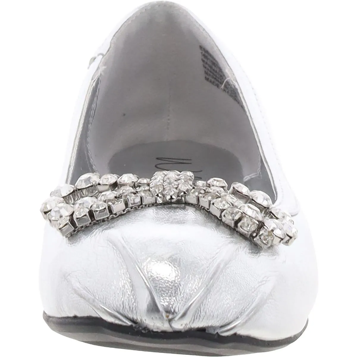 Essense Womens Padded Insole Man Made Ballet Flats
