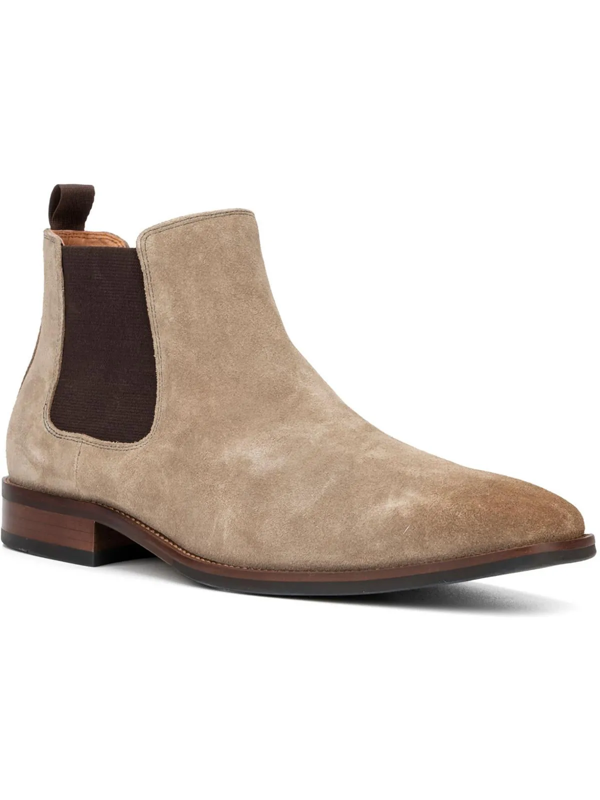 Evans Mens Suede Ankle Chelsea Boots