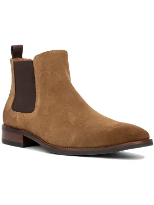 Evans Mens Suede Ankle Chelsea Boots