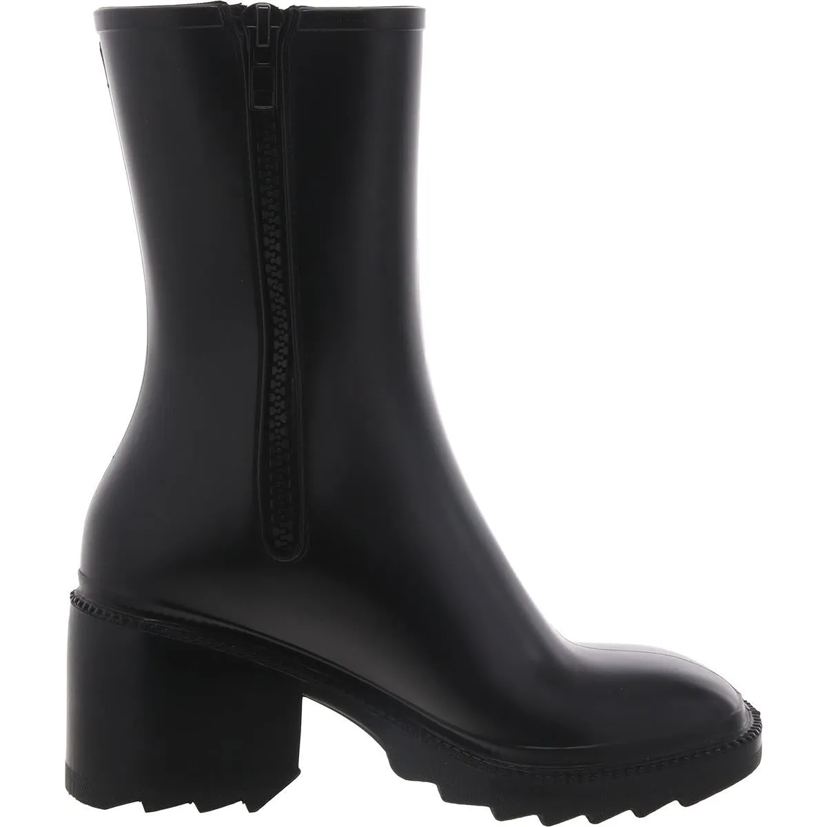EverettP Womens Block Heel Square Toe Mid-Calf Boots