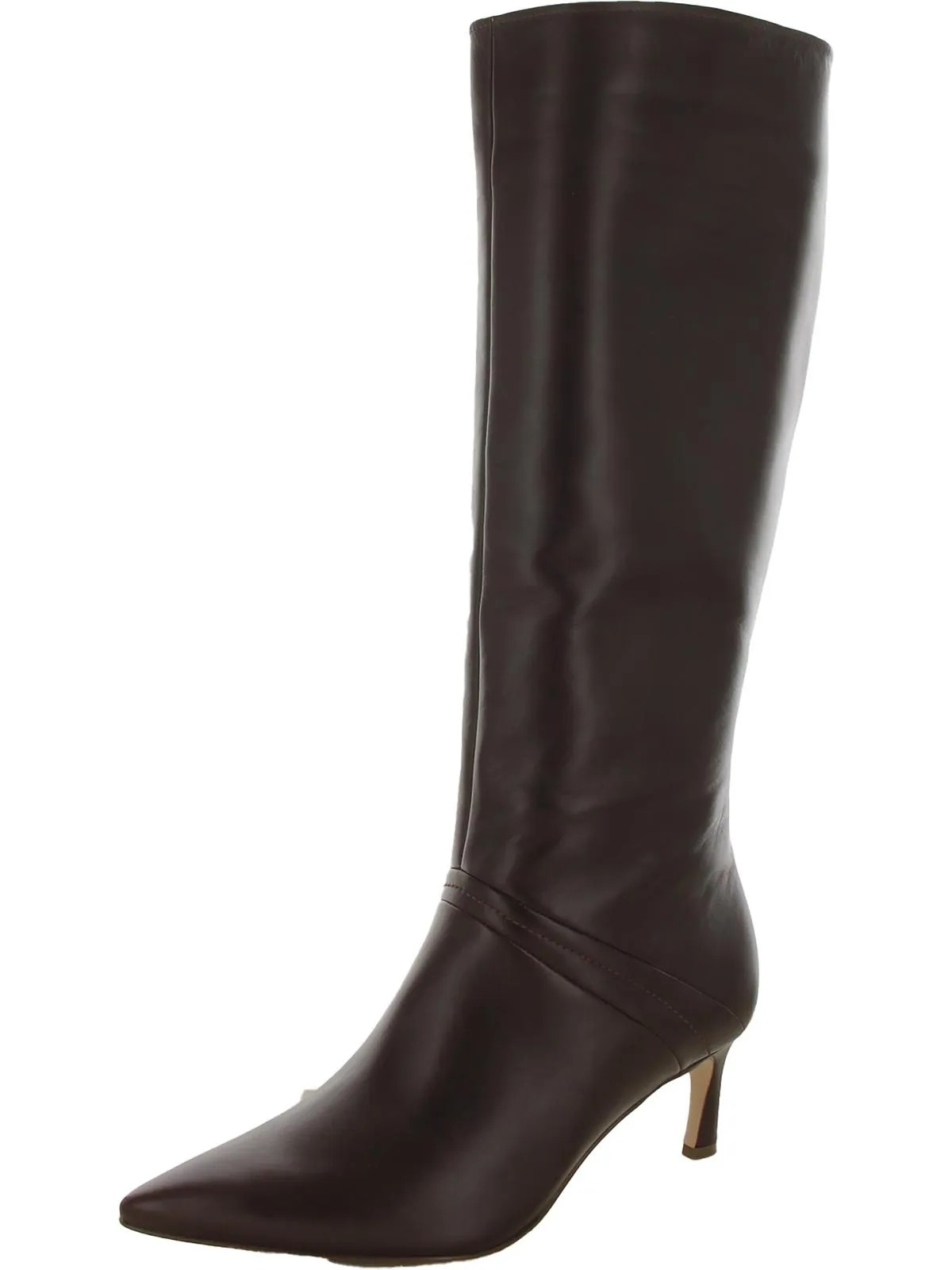 Falencia Womens Leather Pointed Toe Knee-High Boots