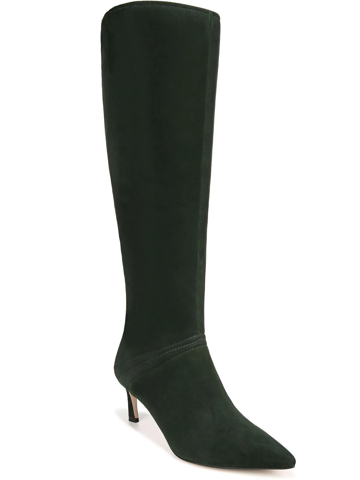 Falencia Womens Leather Pointed Toe Knee-High Boots
