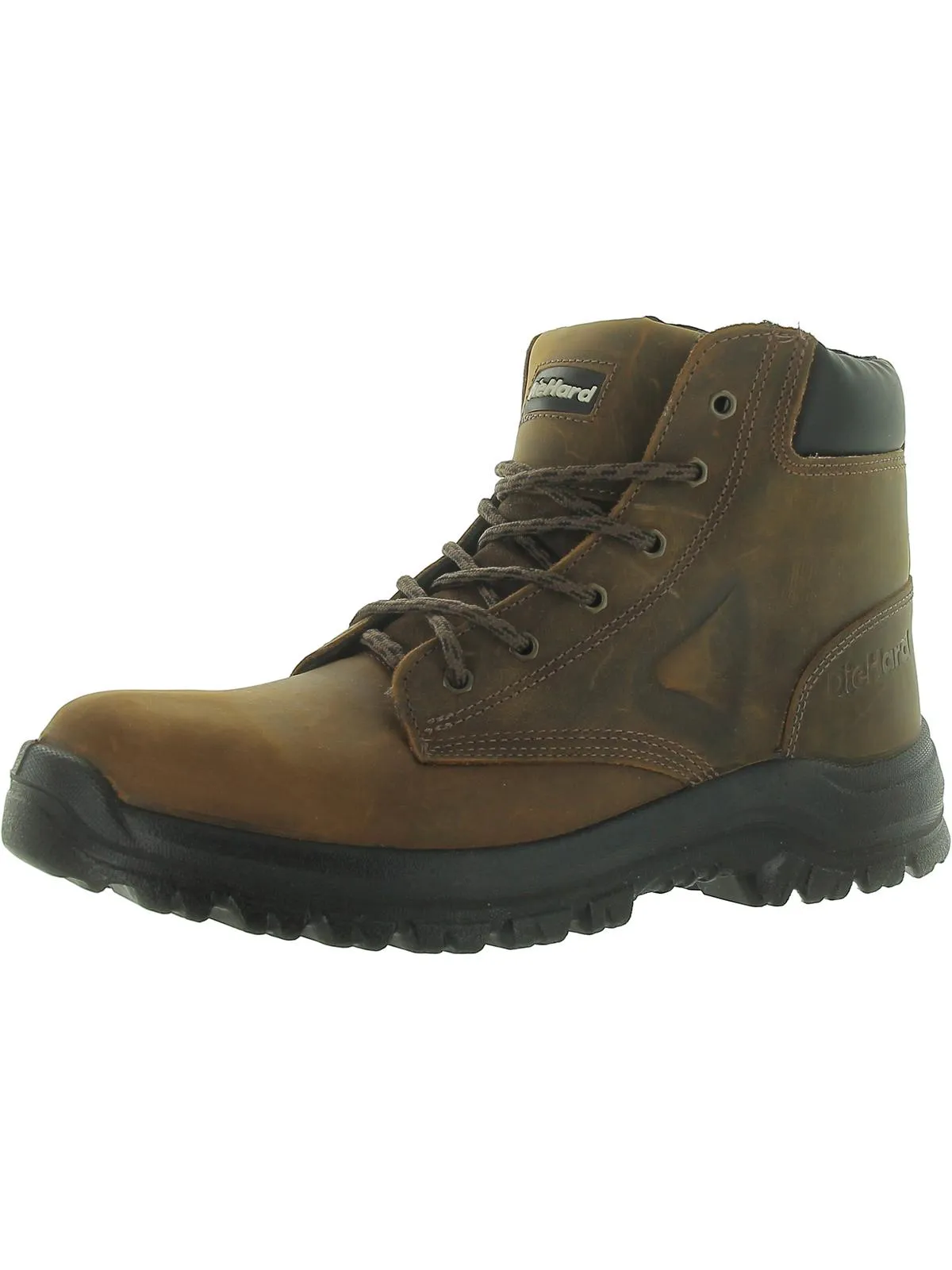 FESTIVA Mens Faux Leather Lace Up Work & Safety Boots