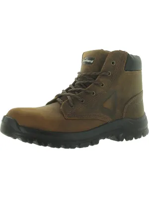 FESTIVA Mens Faux Leather Lace Up Work & Safety Boots