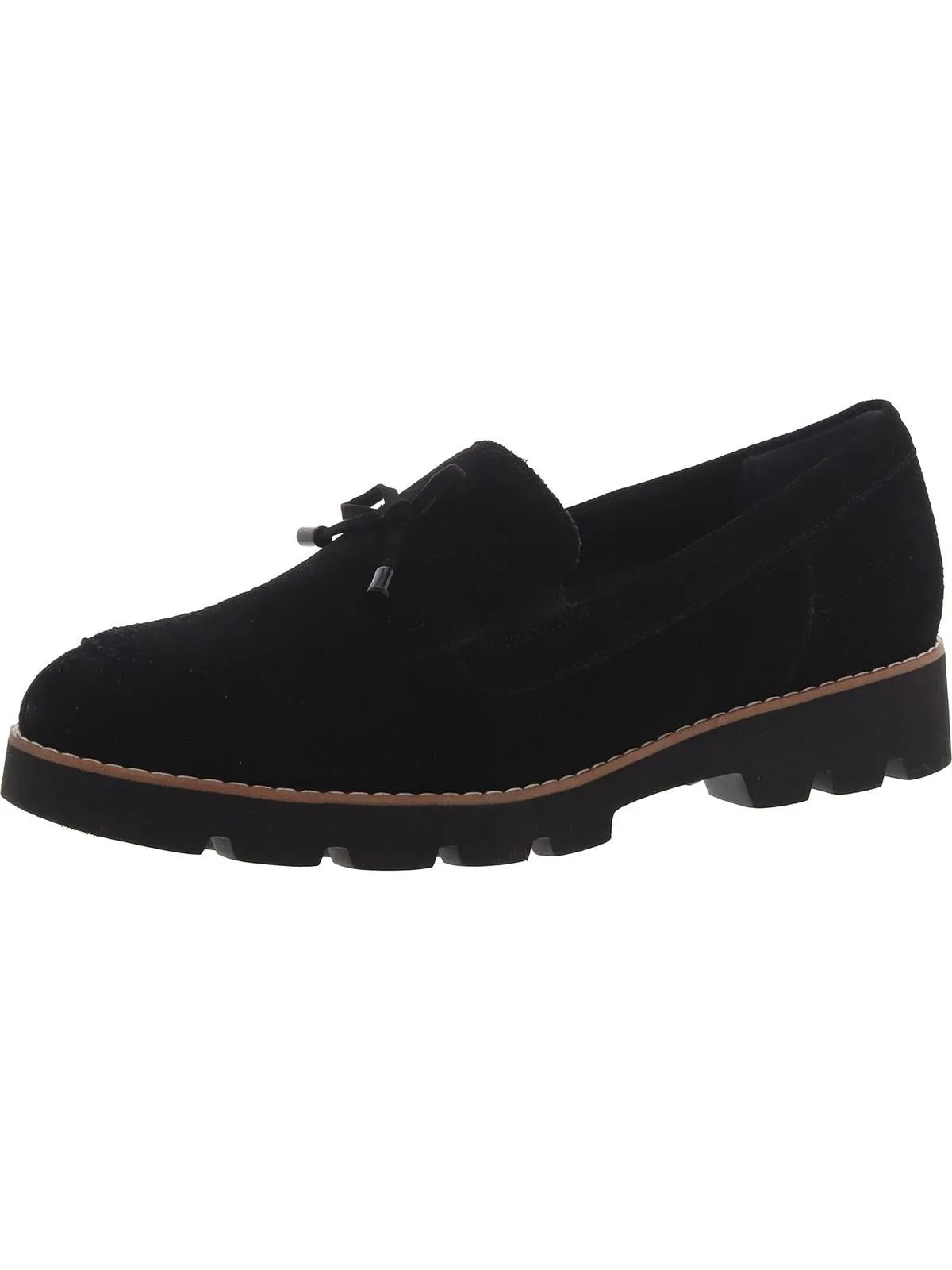 Finley Womens Suede Bow Loafers