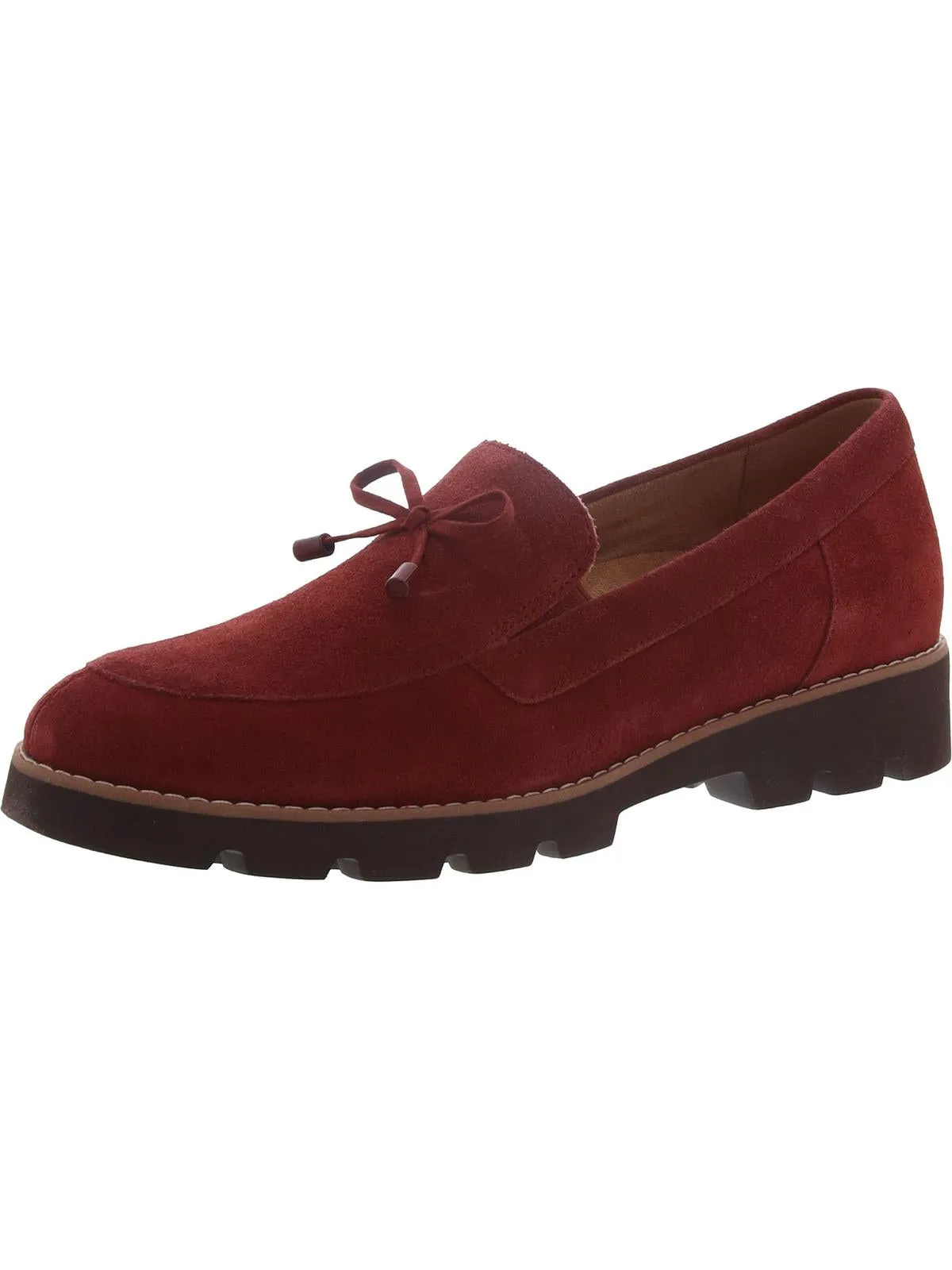 Finley Womens Suede Bow Loafers