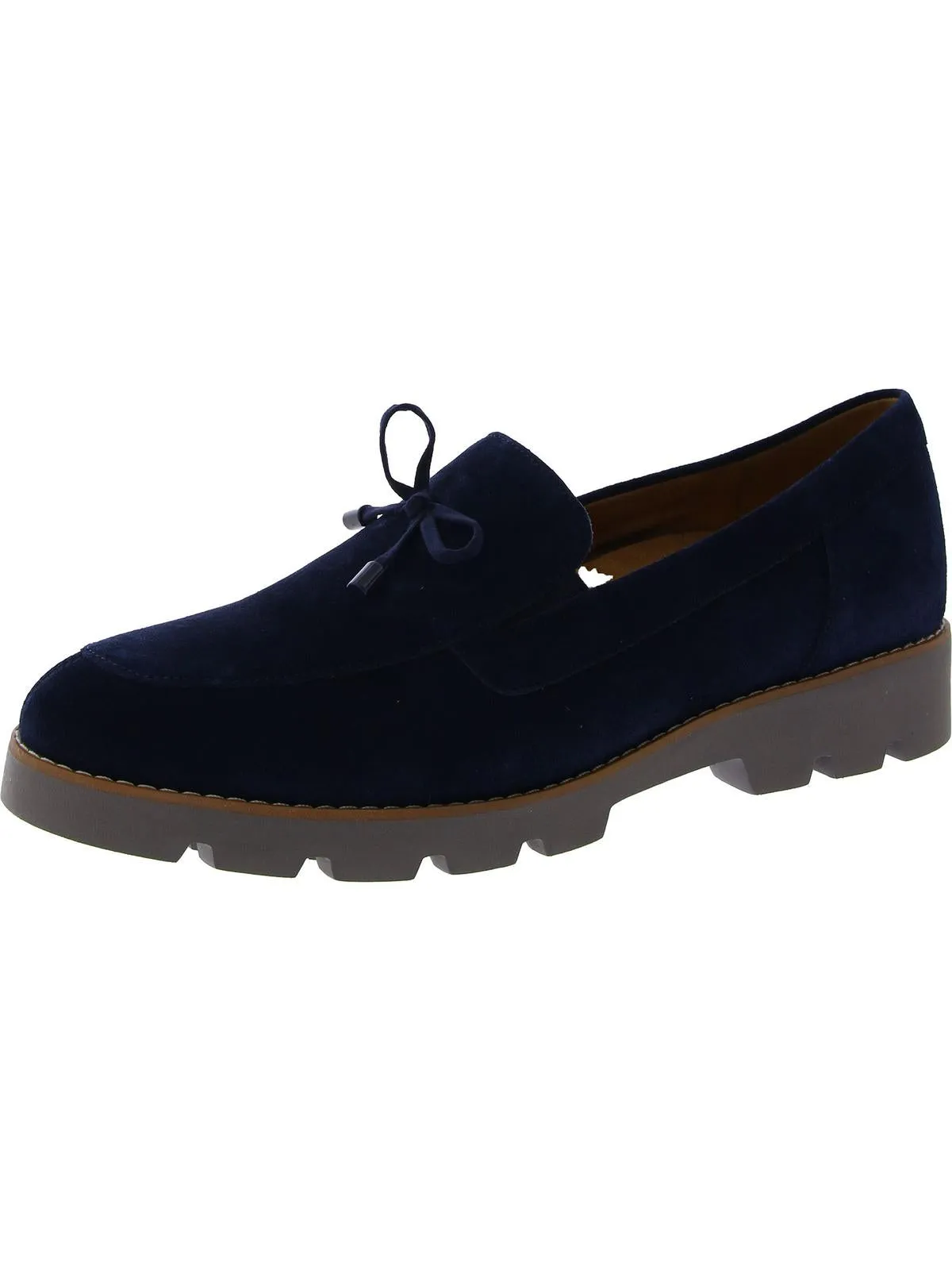 Finley Womens Suede Bow Loafers