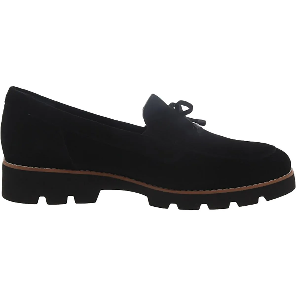 Finley Womens Suede Bow Loafers