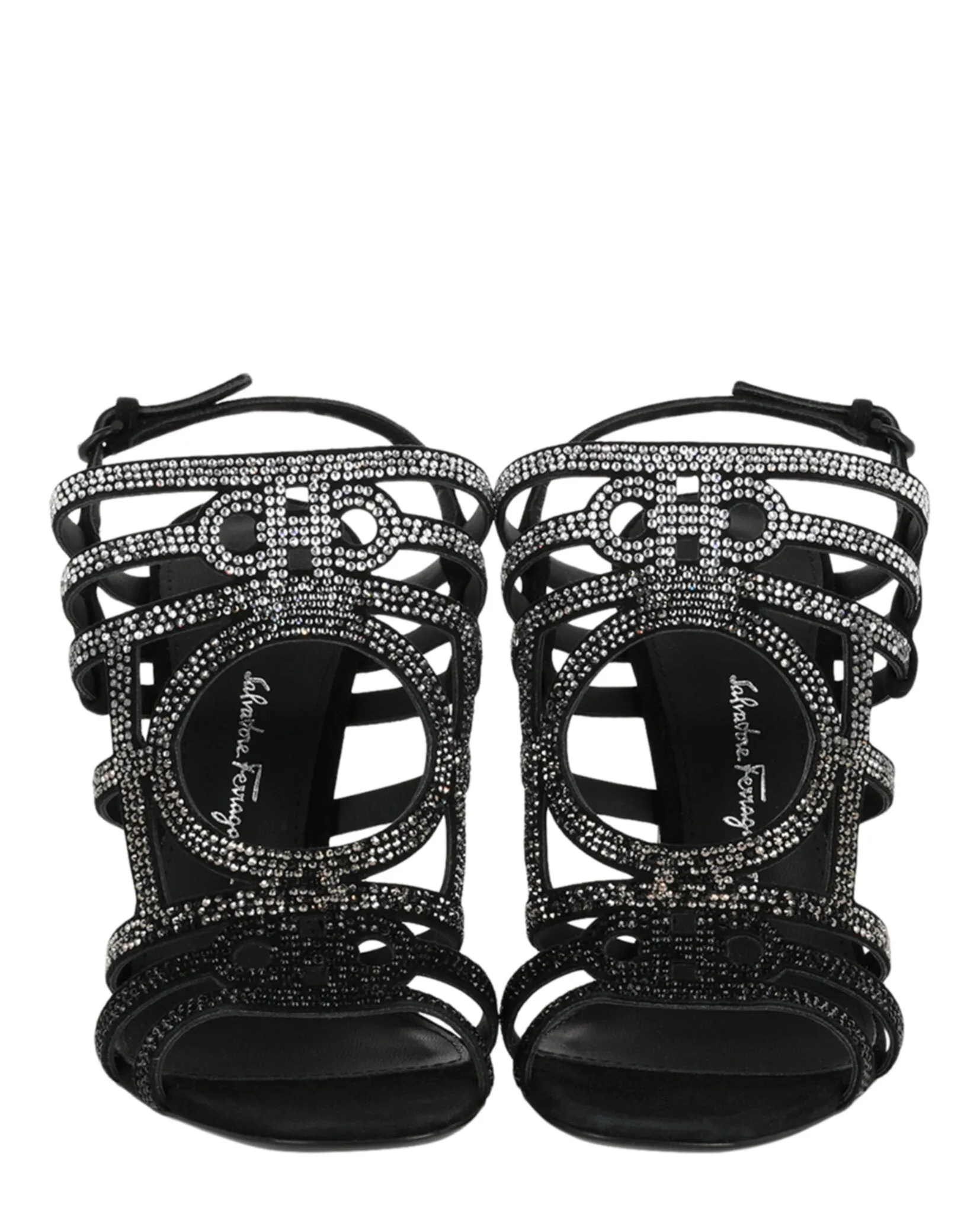 Florenza Crystal-Embellished Slingback Heel Sandals
