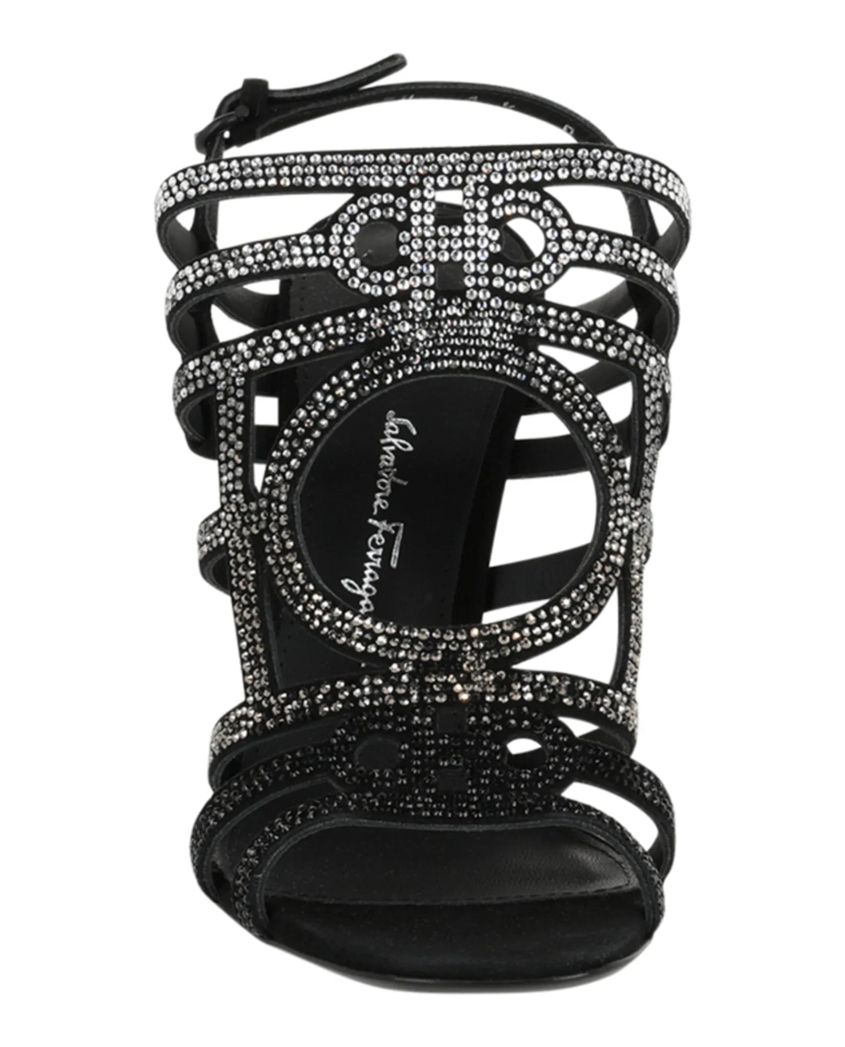 Florenza Crystal-Embellished Slingback Heel Sandals
