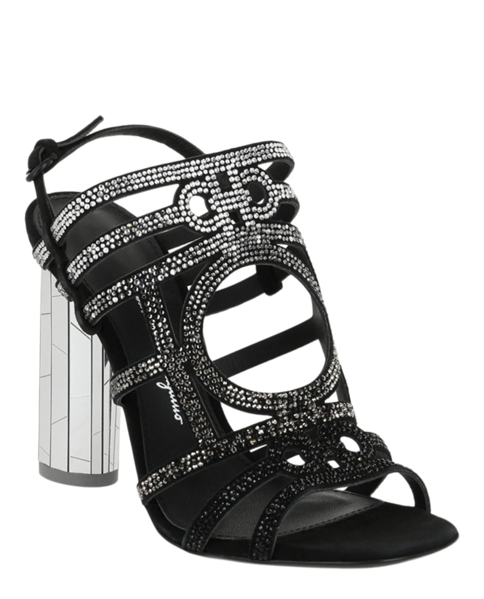 Florenza Crystal-Embellished Slingback Heel Sandals