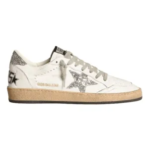 Golden Goose Ball Star Silver Glitter Star and Heel Tab Women's Sneakers