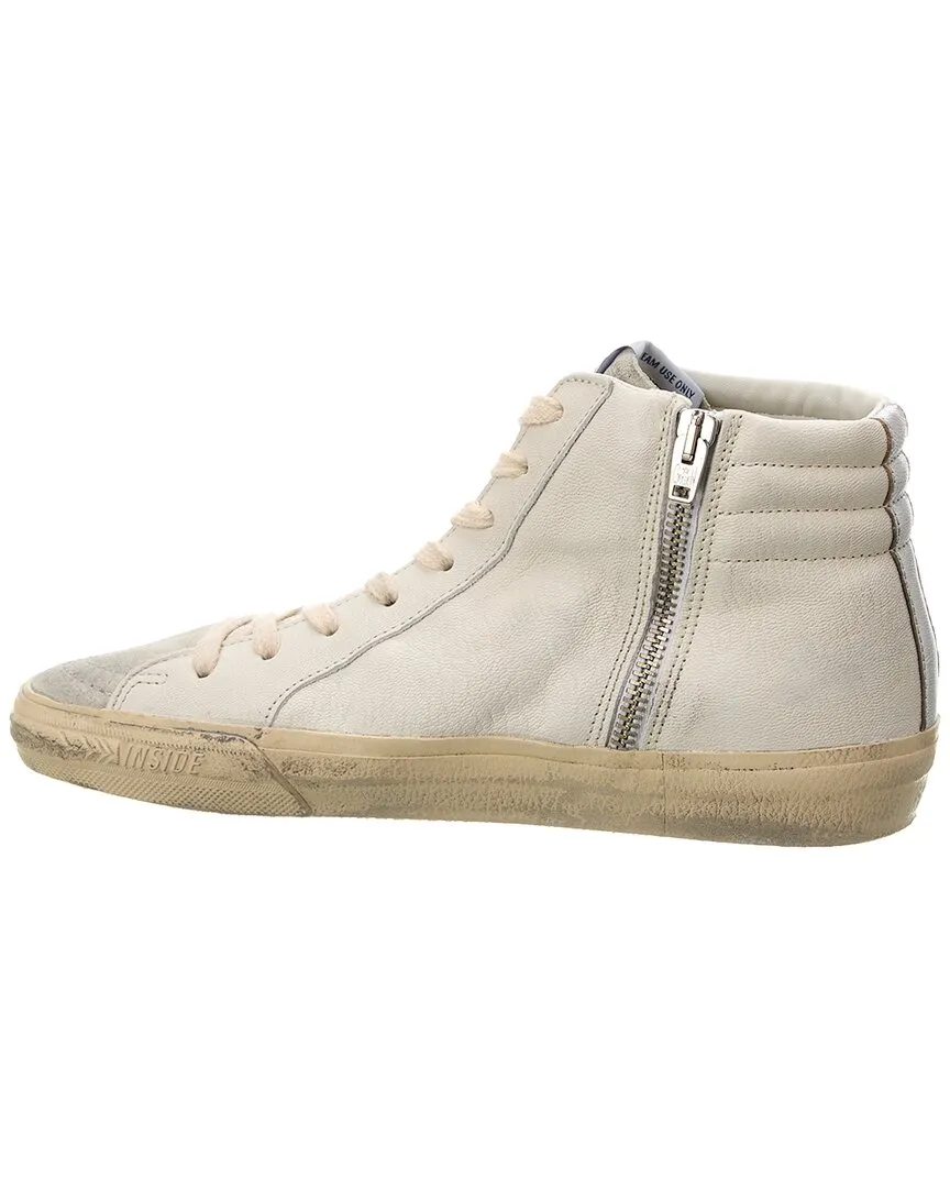 Golden Goose Slide Leather & Suede High-Top Sneaker