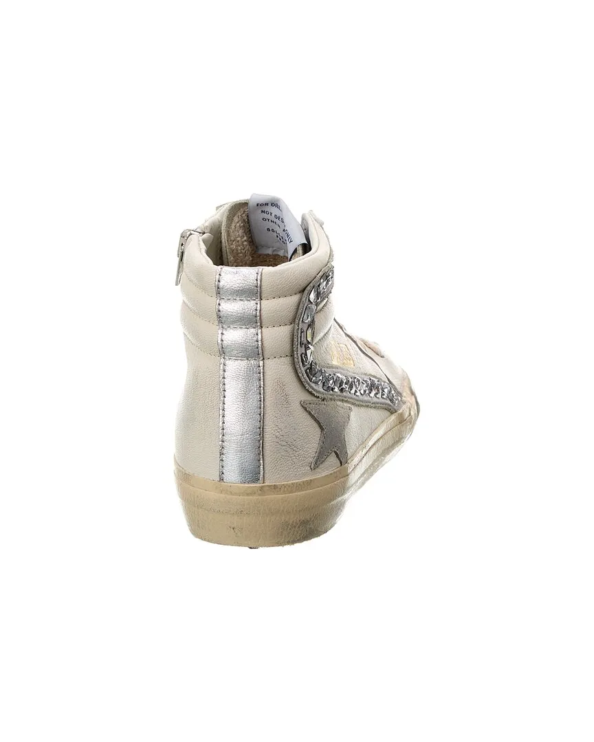 Golden Goose Slide Leather & Suede High-Top Sneaker