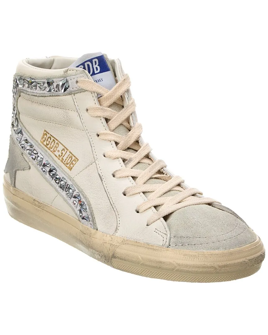 Golden Goose Slide Leather & Suede High-Top Sneaker