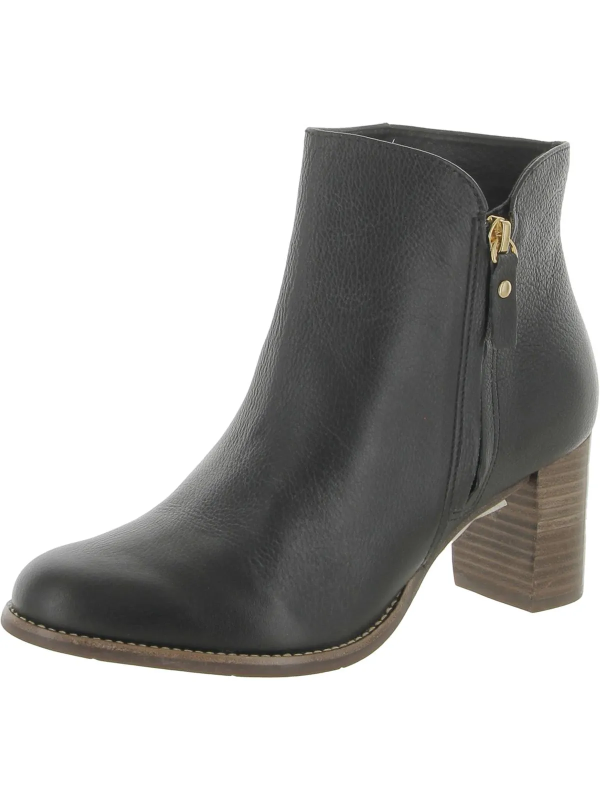 Grand Central Womens Leather Zip Up Ankle Boots