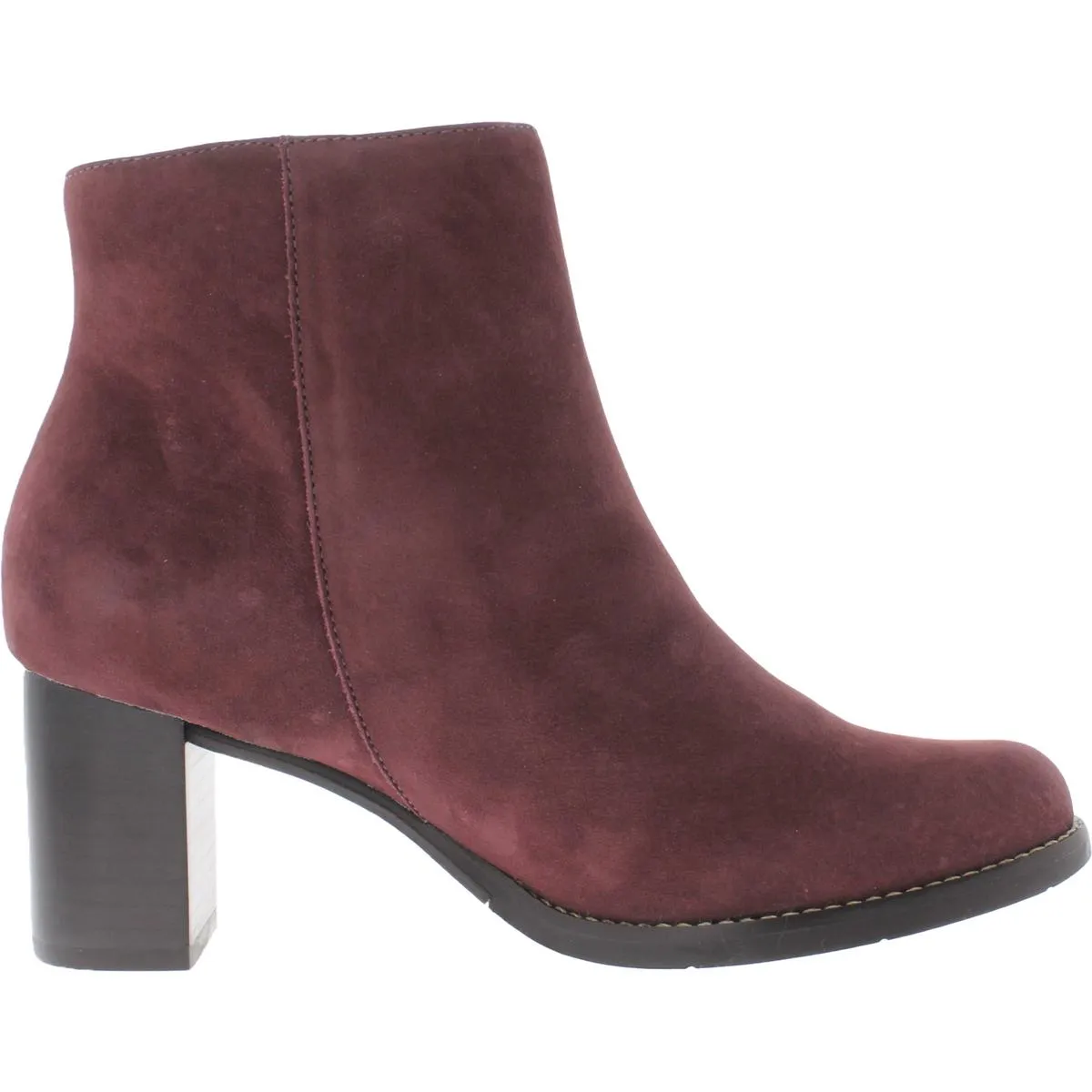 Grand Central Womens Leather Zip Up Ankle Boots