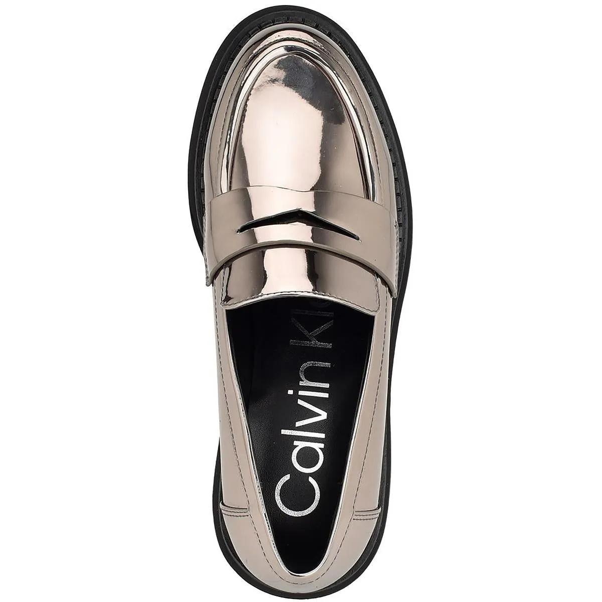 Grant Womens Patent Metallic Loafers