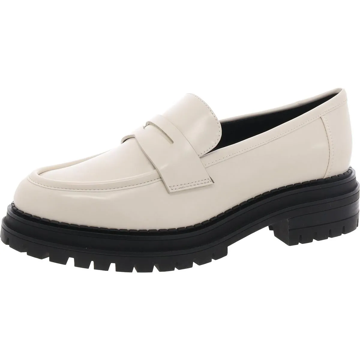 Grant Womens Patent Metallic Loafers
