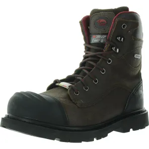 Hammer Mens Composite Toe Leather Combat & Lace-Up Boots