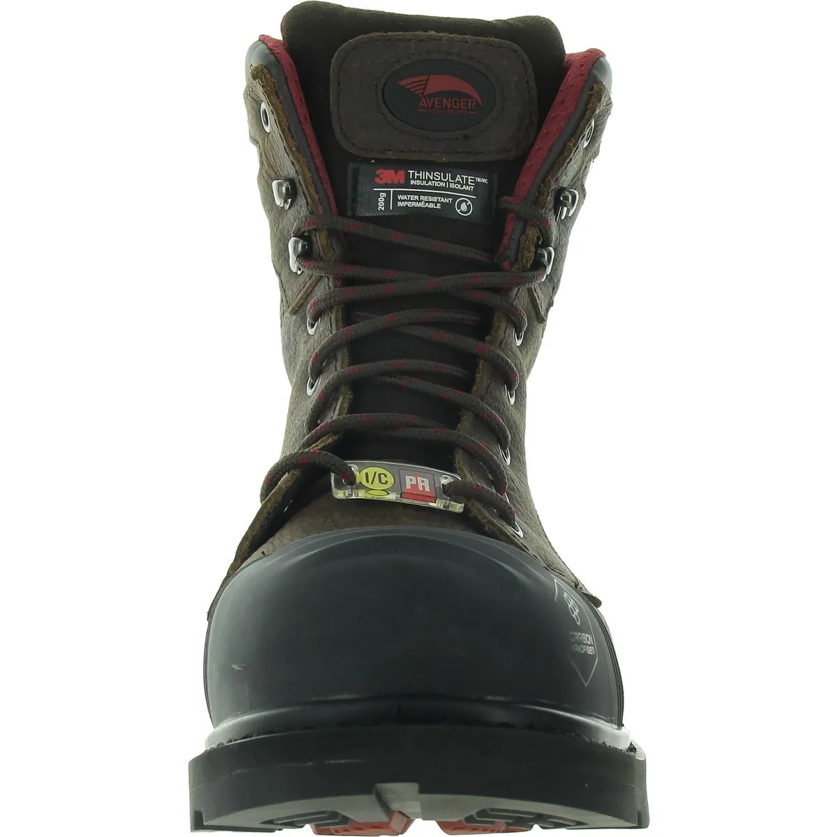 Hammer Mens Composite Toe Leather Combat & Lace-Up Boots