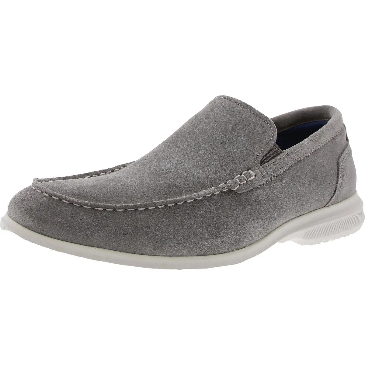 Hamptons Venetian Mens Solid Suede Loafers