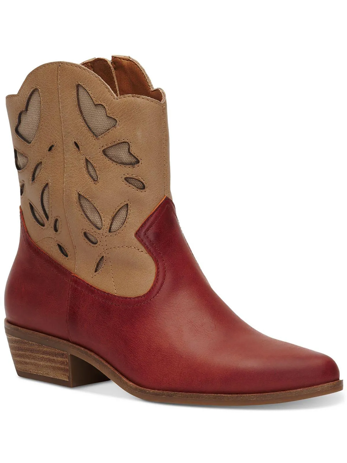 Herzie Womens Faux Leather Farming Cowboy, Western Boots