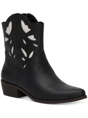 Herzie Womens Faux Leather Farming Cowboy, Western Boots