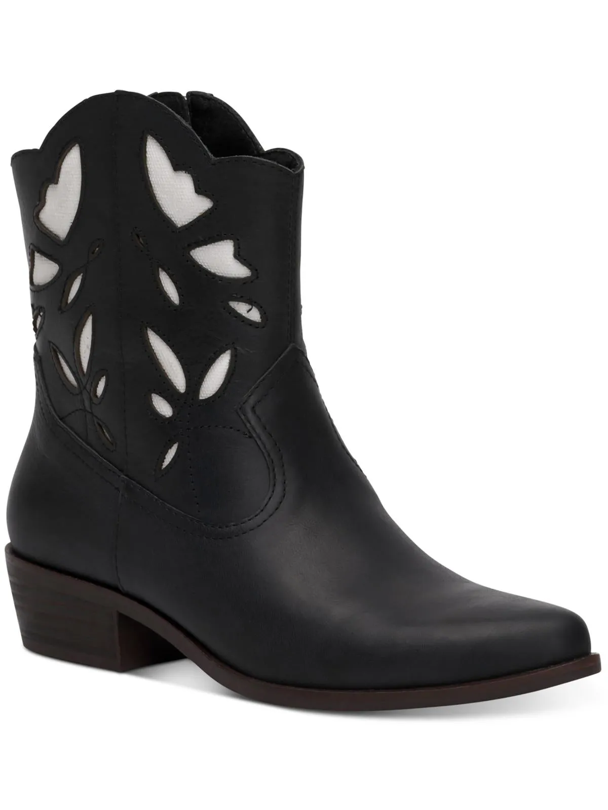 Herzie Womens Faux Leather Farming Cowboy, Western Boots
