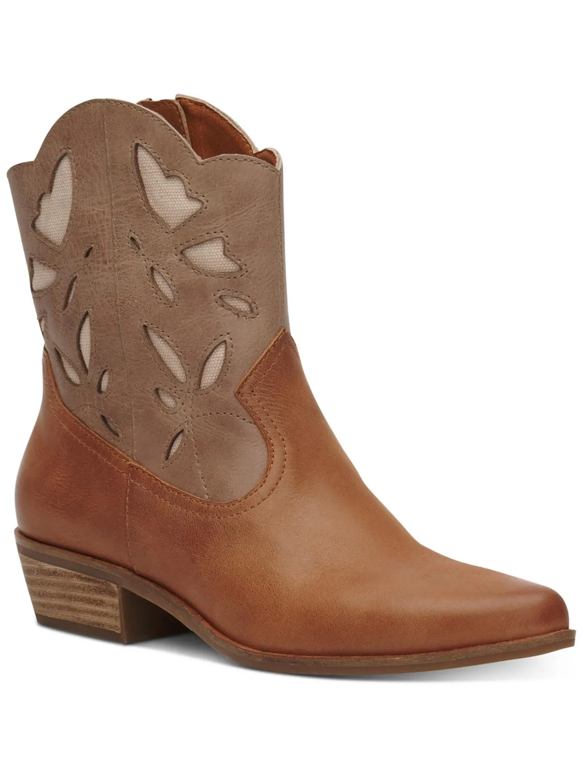 Herzie Womens Faux Leather Farming Cowboy, Western Boots