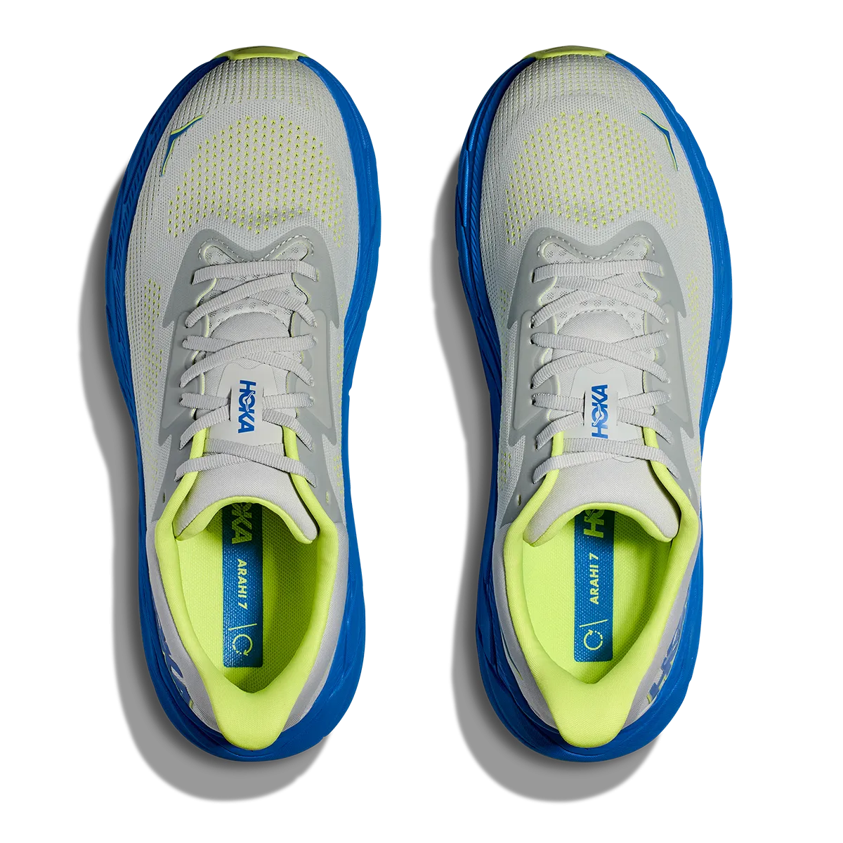 Hoka Arahi 7 - Stardust - Electric Cobalt
