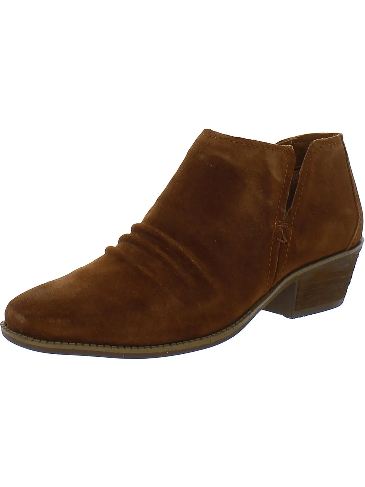 Hope Womens Almond Toe BLock Heel Ankle Boots