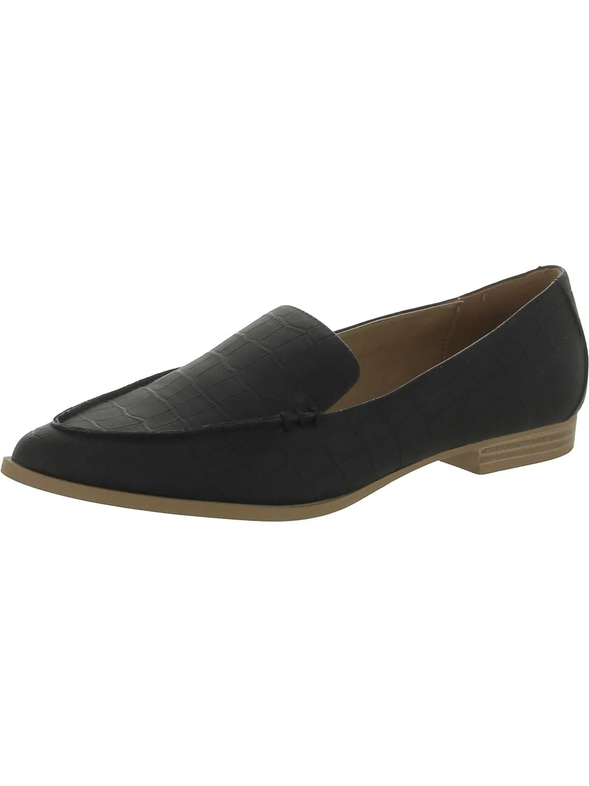 Island Womens Almond Toe Slip On Loafers
