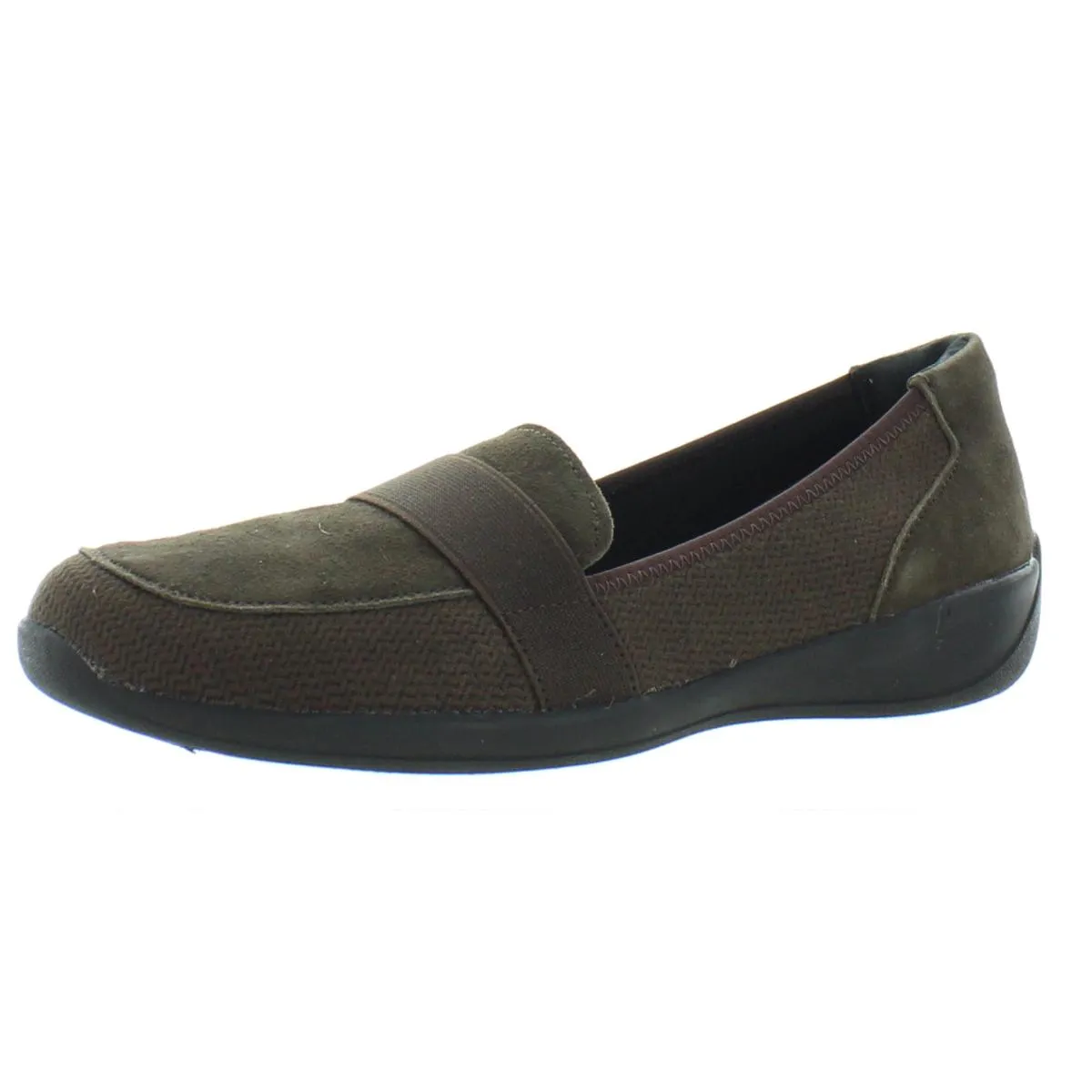 Jackie Womens Faux Suede Padded Flats