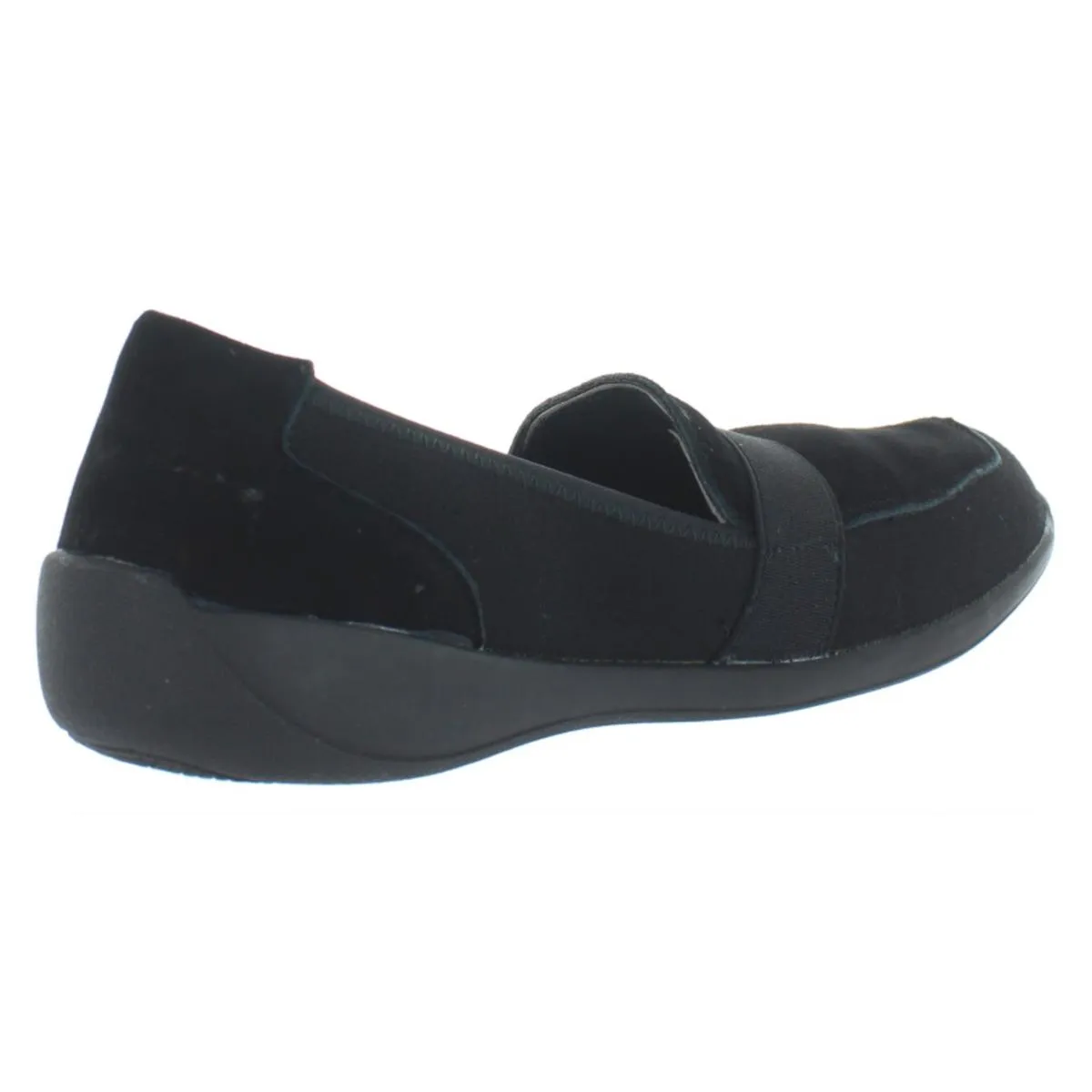 Jackie Womens Faux Suede Padded Flats