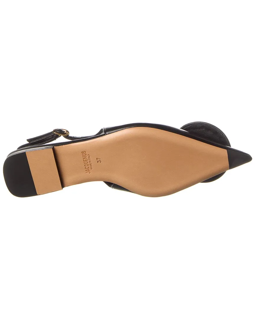 Jacquemus Les Duelo Plates Leather Slingback Flat