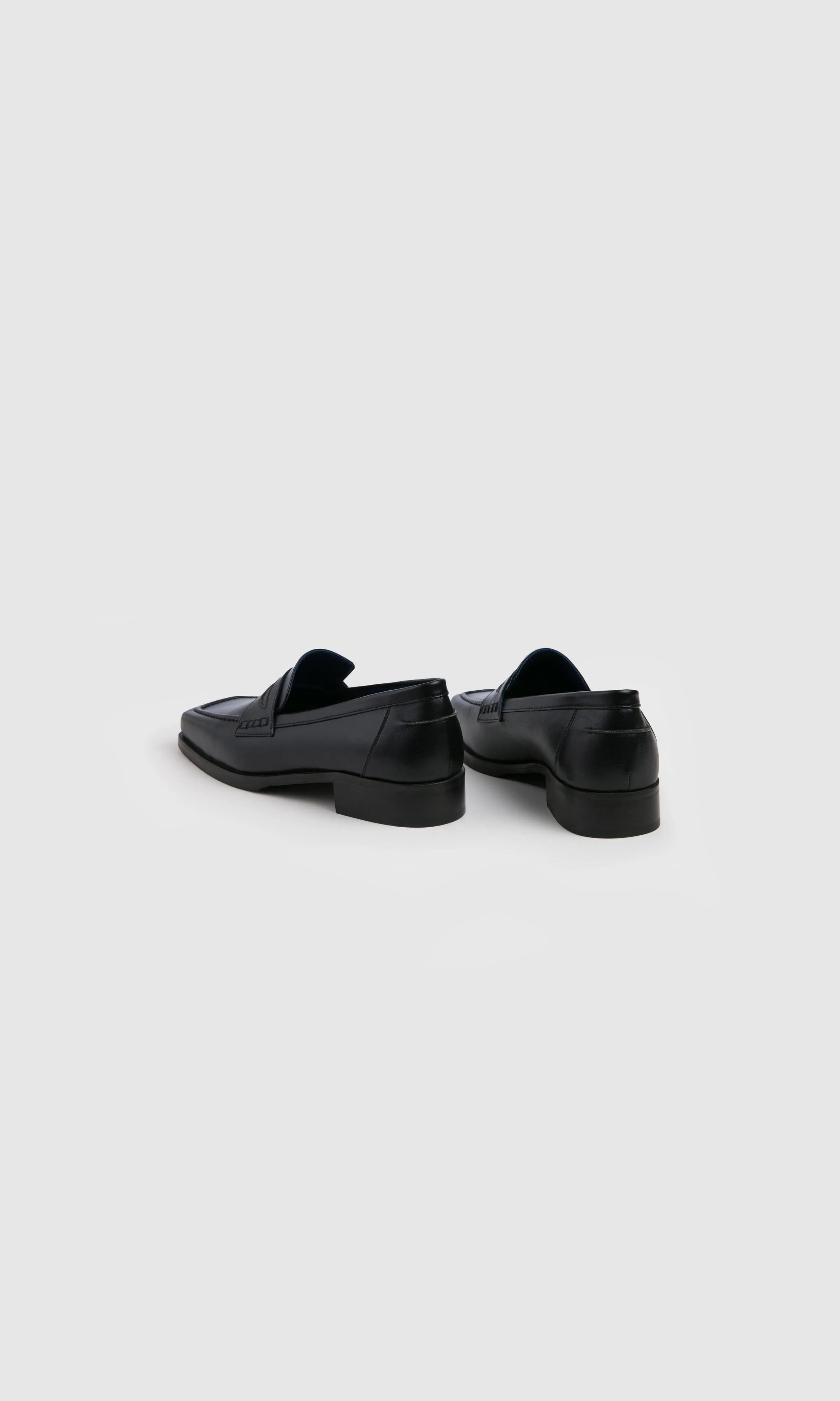 Joan Women's Apple Leather Vegan Loafer | Midnight