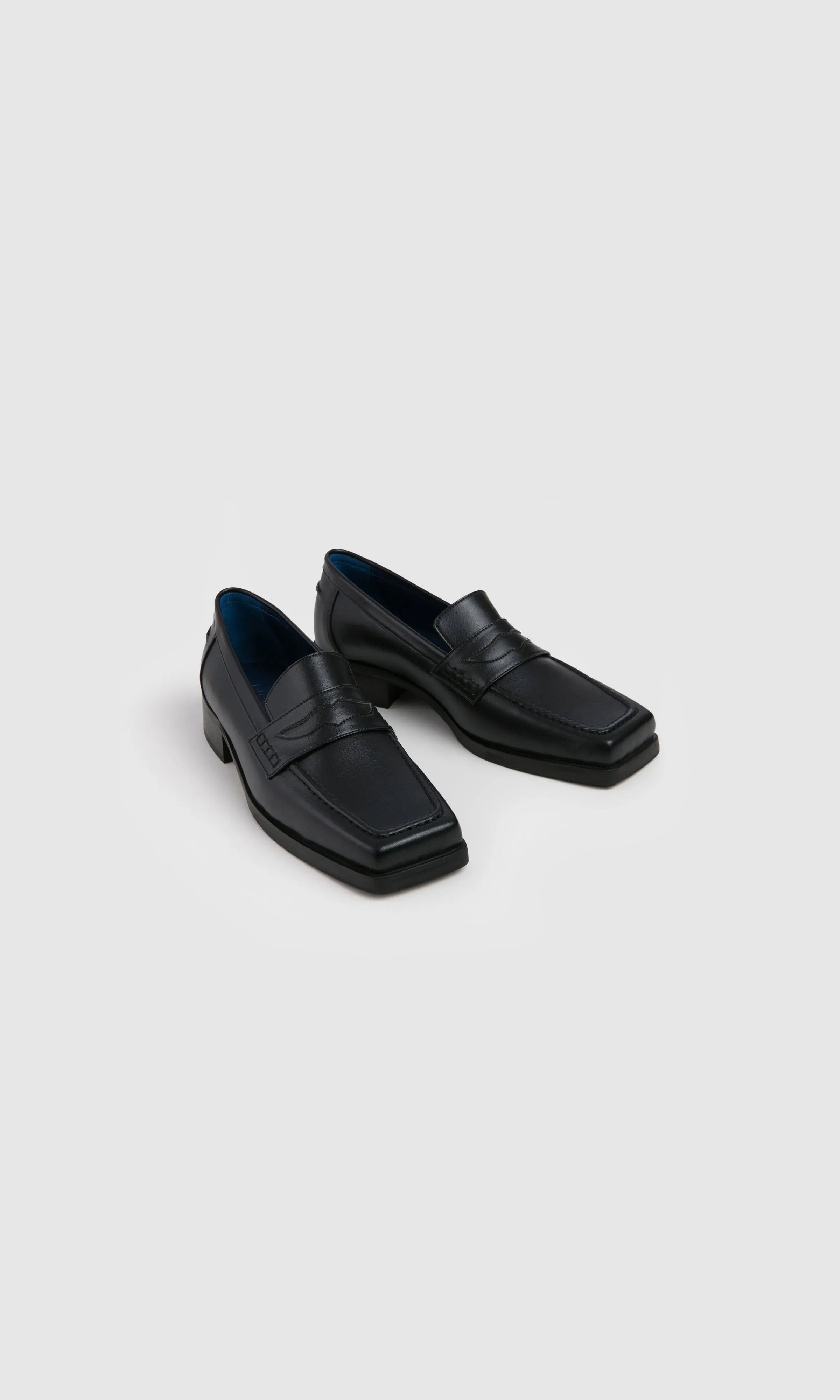 Joan Women's Apple Leather Vegan Loafer | Midnight