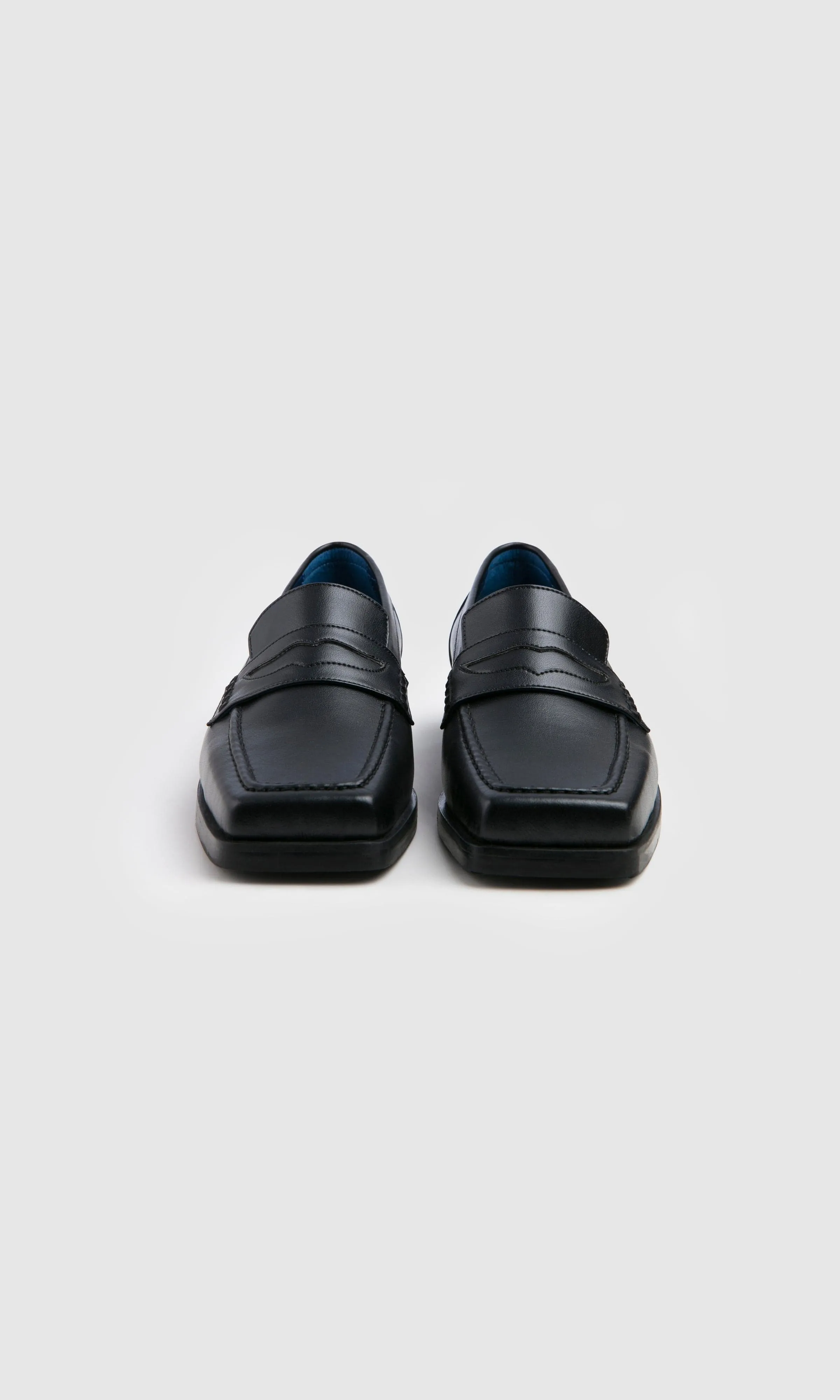Joan Women's Apple Leather Vegan Loafer | Midnight