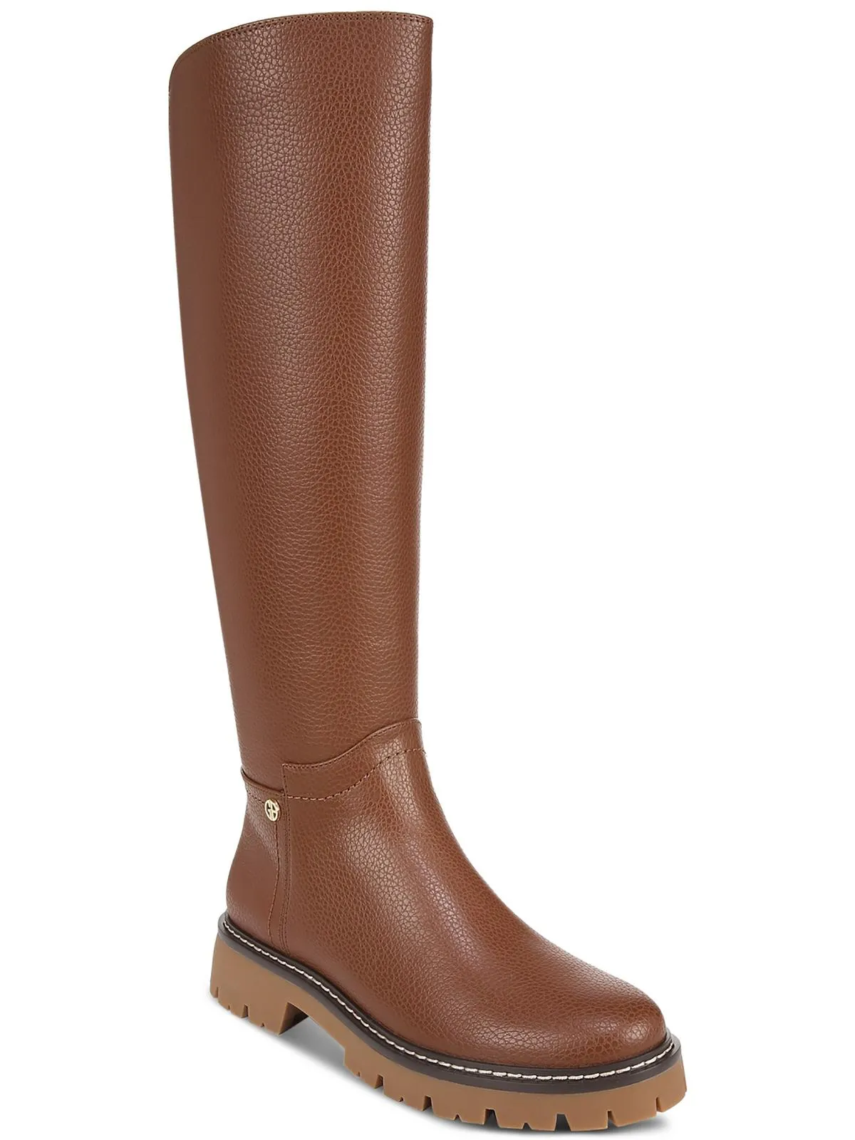 Jordyy Womens Faux Leather Tall Knee-High Boots