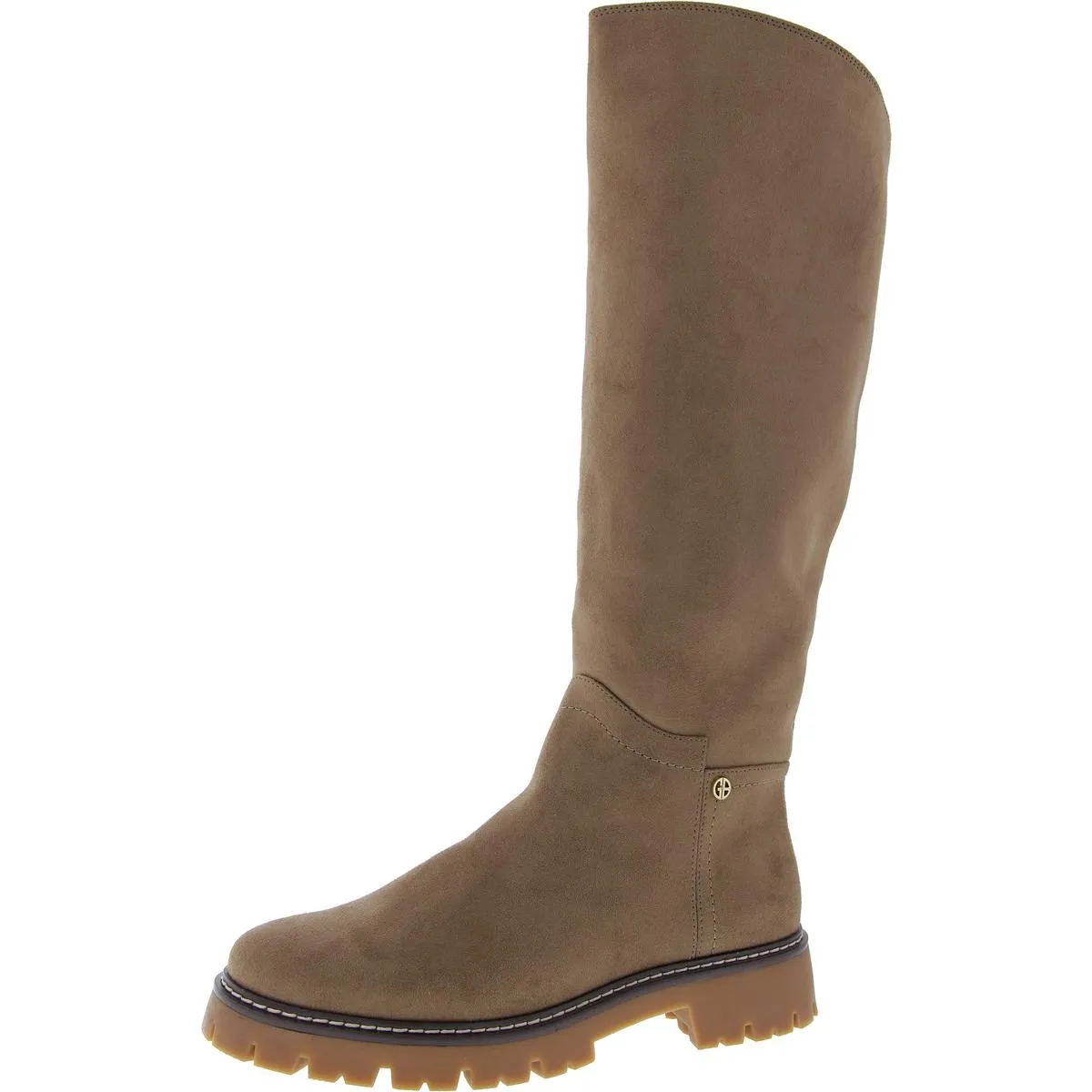 Jordyy Womens Faux Leather Tall Knee-High Boots