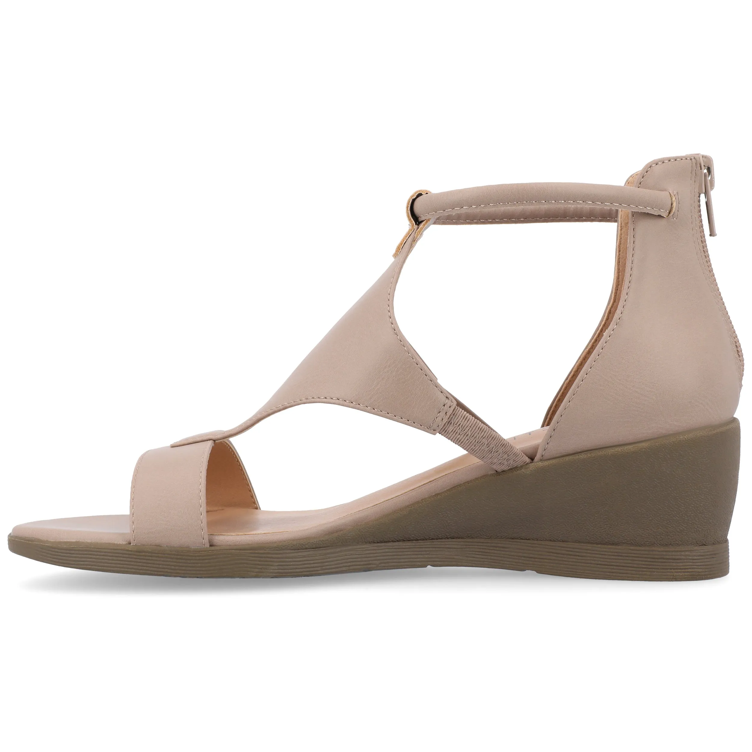 Journee Collection Women's Wide Width Trayle Sandal Wedge