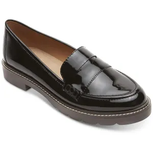 Kacey Penny Womens Patent Slip On Loafers