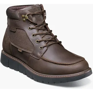 KARNAK Mens Arch Support Leather Combat & Lace-Up Boots