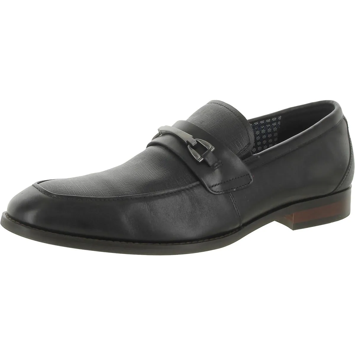 Kaylor Mens Leather Textured Loafers