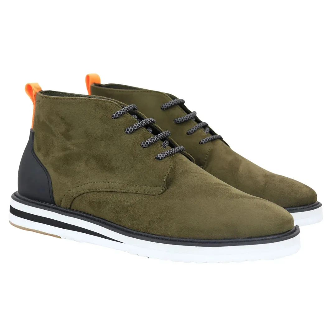 Lace Up Suede Desert Boots