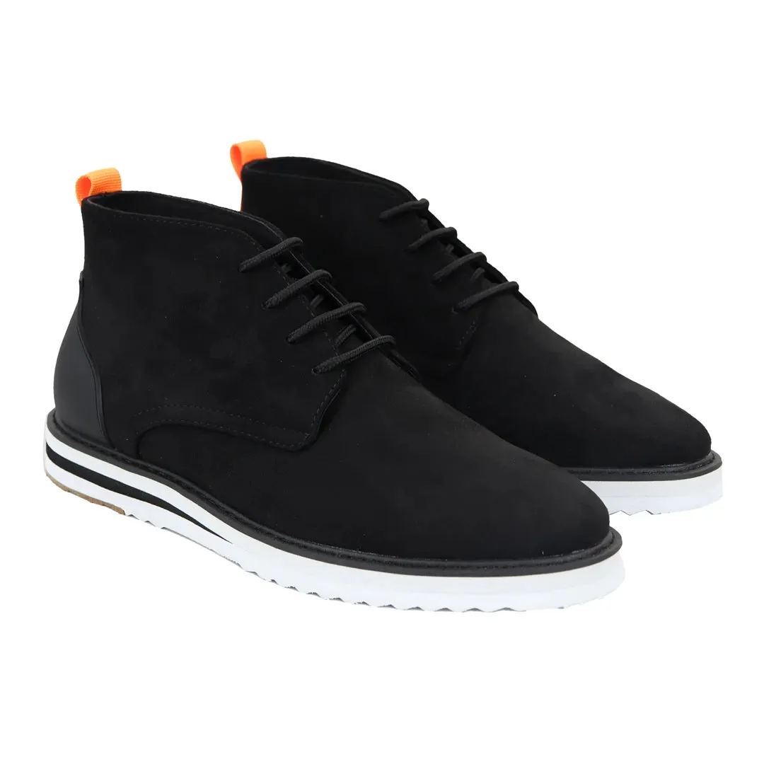 Lace Up Suede Desert Boots