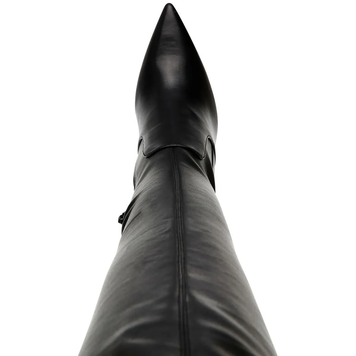Laddy Womens Faux Leather Over-The-Knee Boots