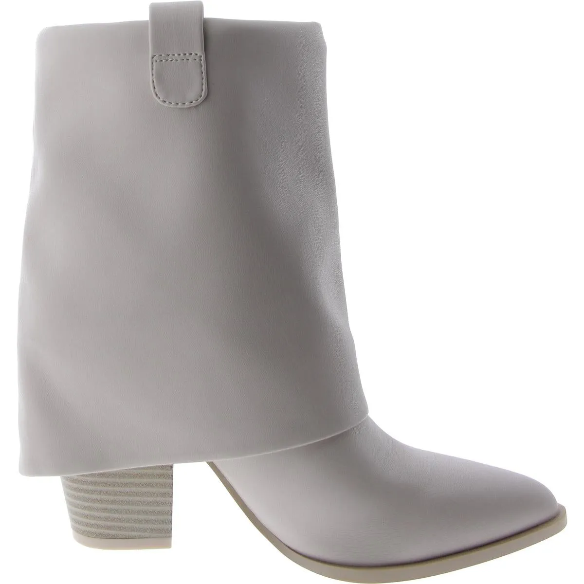 Lark Womens Faux Leather Pointed Toe Ankle Boots