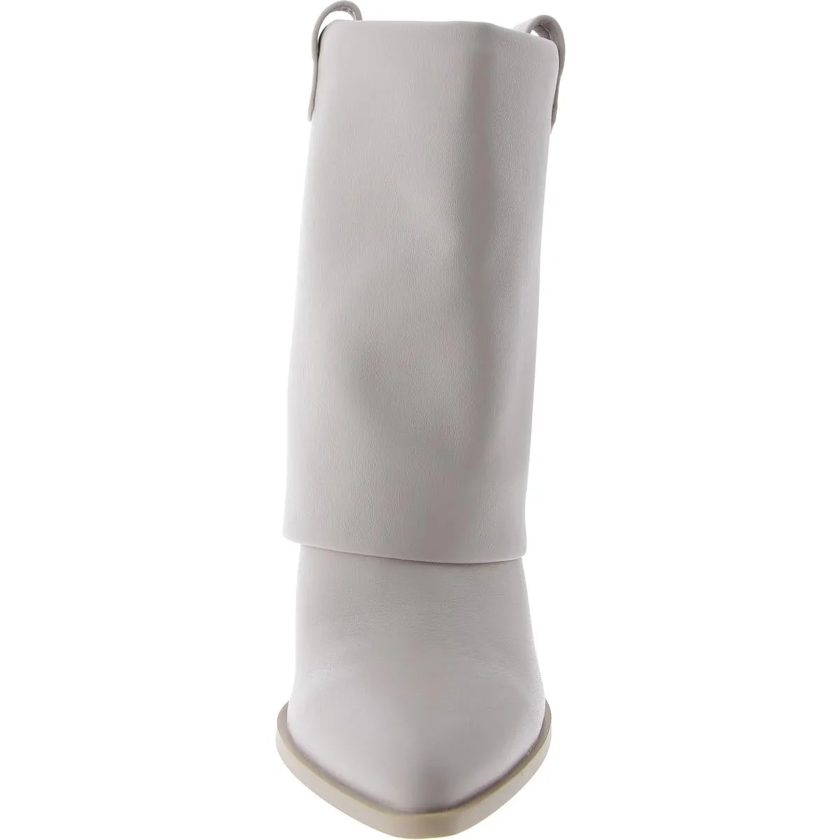 Lark Womens Faux Leather Pointed Toe Ankle Boots
